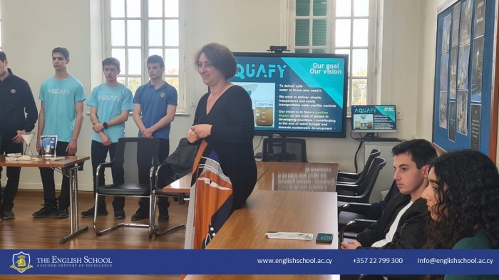 Aquafy Students Host A.G. Leventis Foundation President